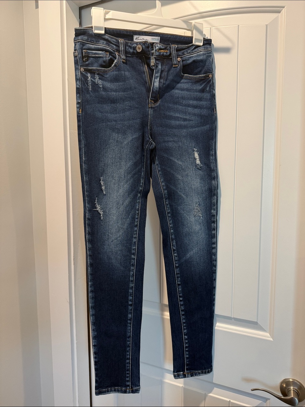 KanCan Dark Blue Distressed Skinny Jeans